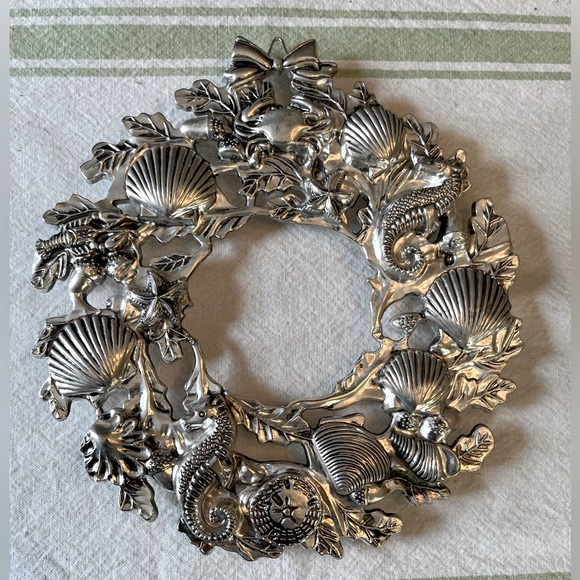 Other - Vintage Godinger Sea Treasures Wreath Nautical Shells Wall Plaque Trivet